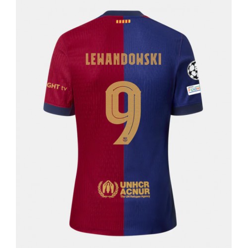 Pánský Fotbalový dres Barcelona Robert Lewandowski #9 2024-25 Domácí Krátký Rukáv